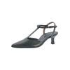 Slingpumps PAUL GREEN "Paul Green Pumps Glattleder", Damen, Gr. 39, schwarz, Glattleder, elegant, Schuhe