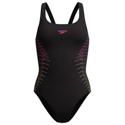 Speedo - Women's Placement Muscleback - Badeanzug Gr 40 schwarz Image