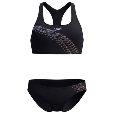 Speedo - Women's Medley Logo 2 Piece - Bikini Gr 40 schwarz Image