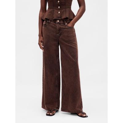 Gap Brown Mid Rise Ultra Soft Baggy Jeans