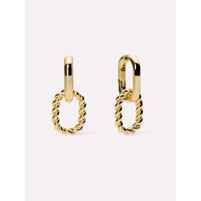 Women's Ash Double Hoop Earrings by Ana Luisa in Gold (Size OS)