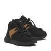 Schnürboots TIMBERLAND "SPRINT TREKKERMID BUNGEE SNEAKER", Gr. 38, schwarz (schwarz nubuck w wheat), Leder, sportlich, Schuhe, Winterstiefel, Schnürstiefel, Winterschuhe