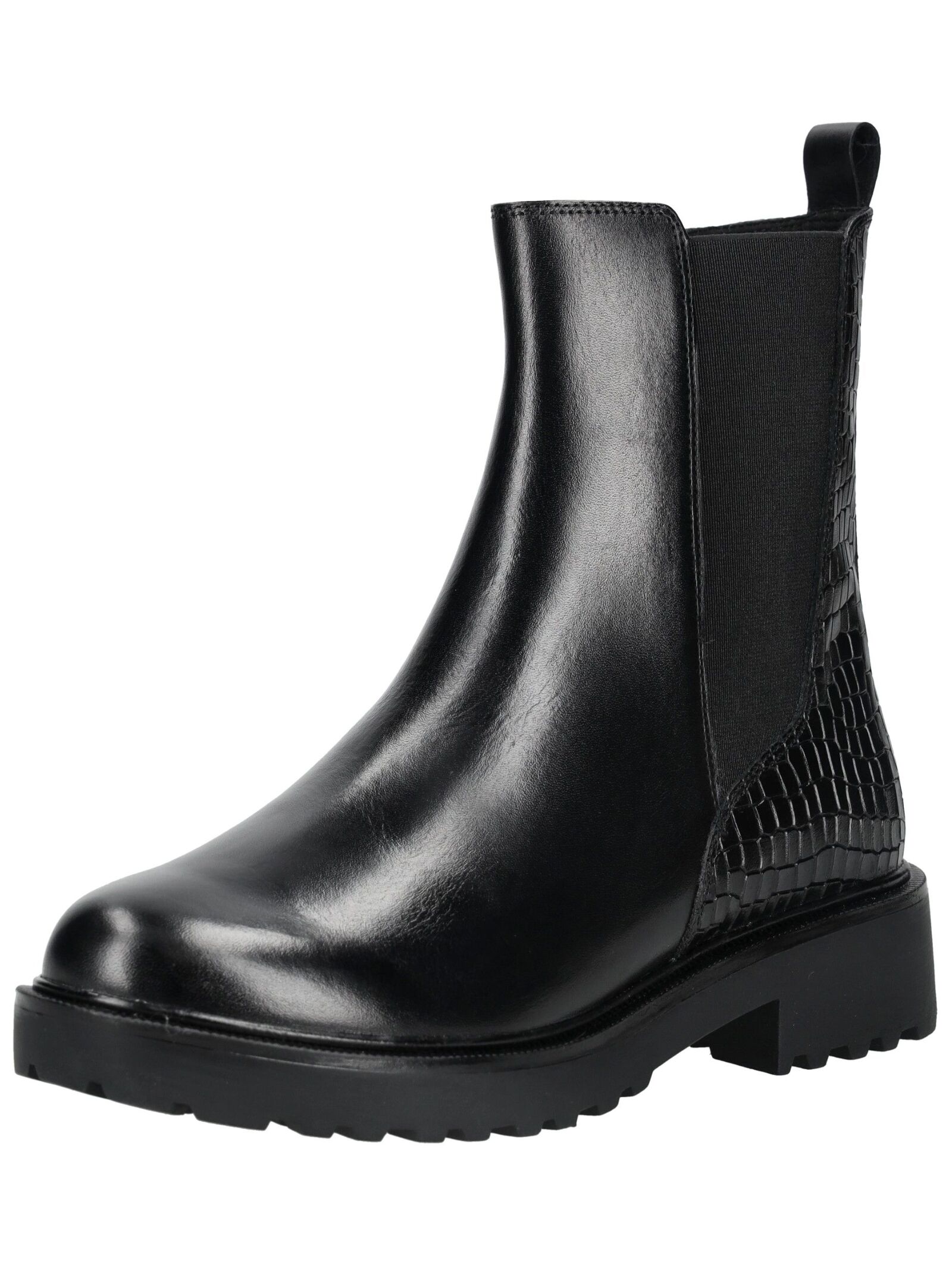 Stiefelette CAPRICE "Caprice Stiefelette Leder/Textil", Damen, Gr. 38, schwarz, Leder, Textil, Schuhe Stiefelette