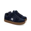 Sneaker DC SHOES "Manteca 4 V", Kinder, Gr. 12(29), blau (navy, gum), 51% Leder, 49% Synthetikmaterial, Schuhe