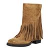 Bikerboots STEVE MADDEN "STEVE MADDEN Stiefelette Veloursleder", Damen, Gr. 40, braun (chestnut), Veloursleder, casual, Schuhe