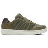 Sneaker K-SWISS "COURT PALISADES", Gr. 43, burnt olive, light gray, grape leaf, schwarz coffee, Leder, sportlich, Schuhe