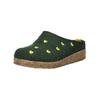 Hausschuh HAFLINGER "Haflinger Hausschuhe Filz", Damen, Gr. 42, grün, Filz, casual, Schuhe