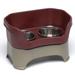 Cranberry Elevated Dog Diner, 14" L X 9" W X 6.5" H, Small, Red