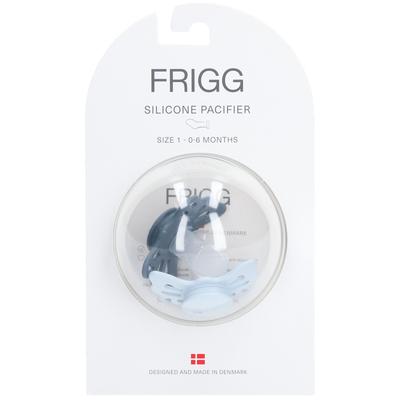 Frigg Silicoon Fopspeen Butterfly Slate - Blue 0-6 Maanden 1 St Schnuller Image