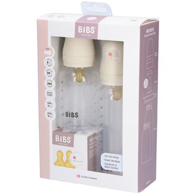 Bibs Zuigfles Grow & Flow Combipack Ivory 4st 4 St Babyflasche Image