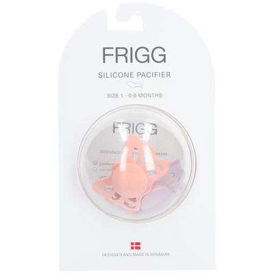 Frigg Silicoon Fopspeen Butterfly Lilac - Peach 0-6 Maanden 1 St Schnuller Image