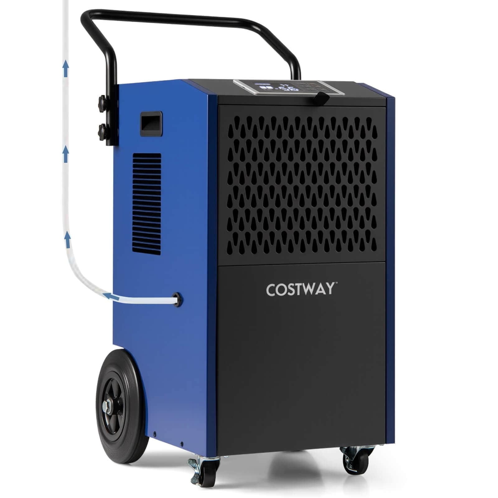 Costway 154 Pints Commercial Dehumidifier with Pump Drain Hoses for - See Details
