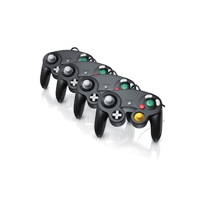 CSL 2x Nintendo-Controller, Gamepad für Nintendo GameCube / Wii Vibrationseffekte / ergonomisch Image