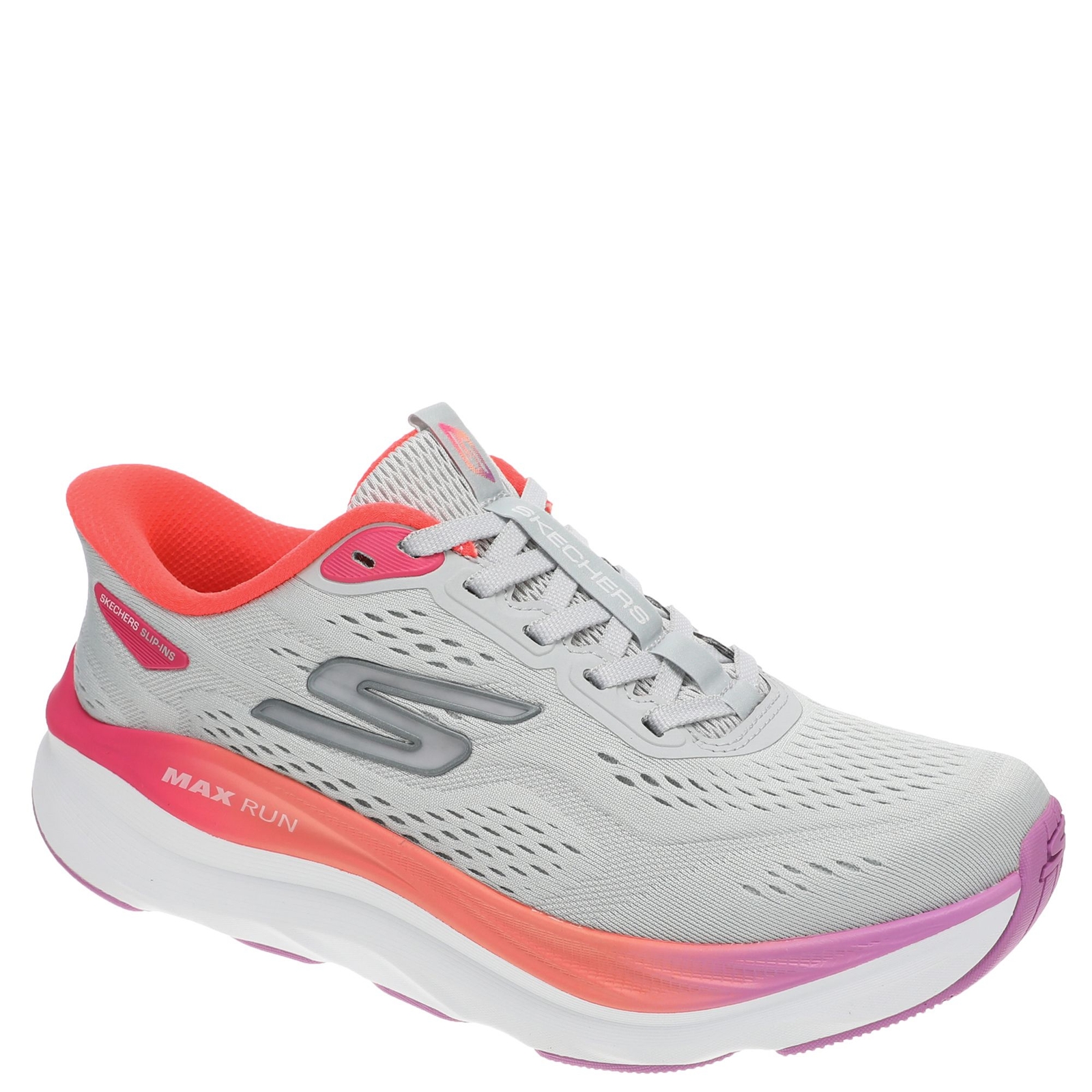 Skechers Performance Max Run-129200 - Womens 7 Grey Running Medium