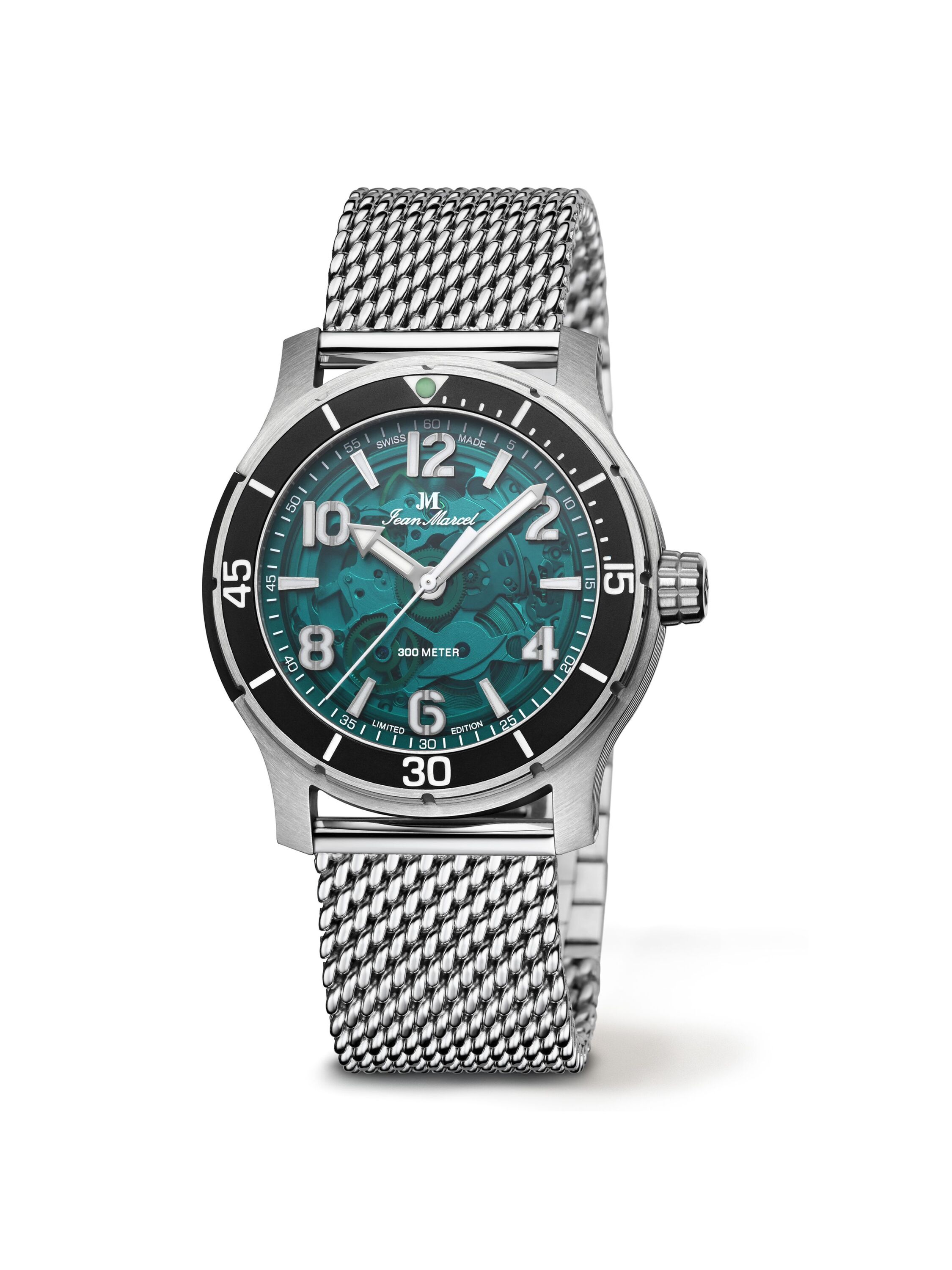 Jean Marcel Herren Armbanduhr Edelstahl Satiniert 22cm