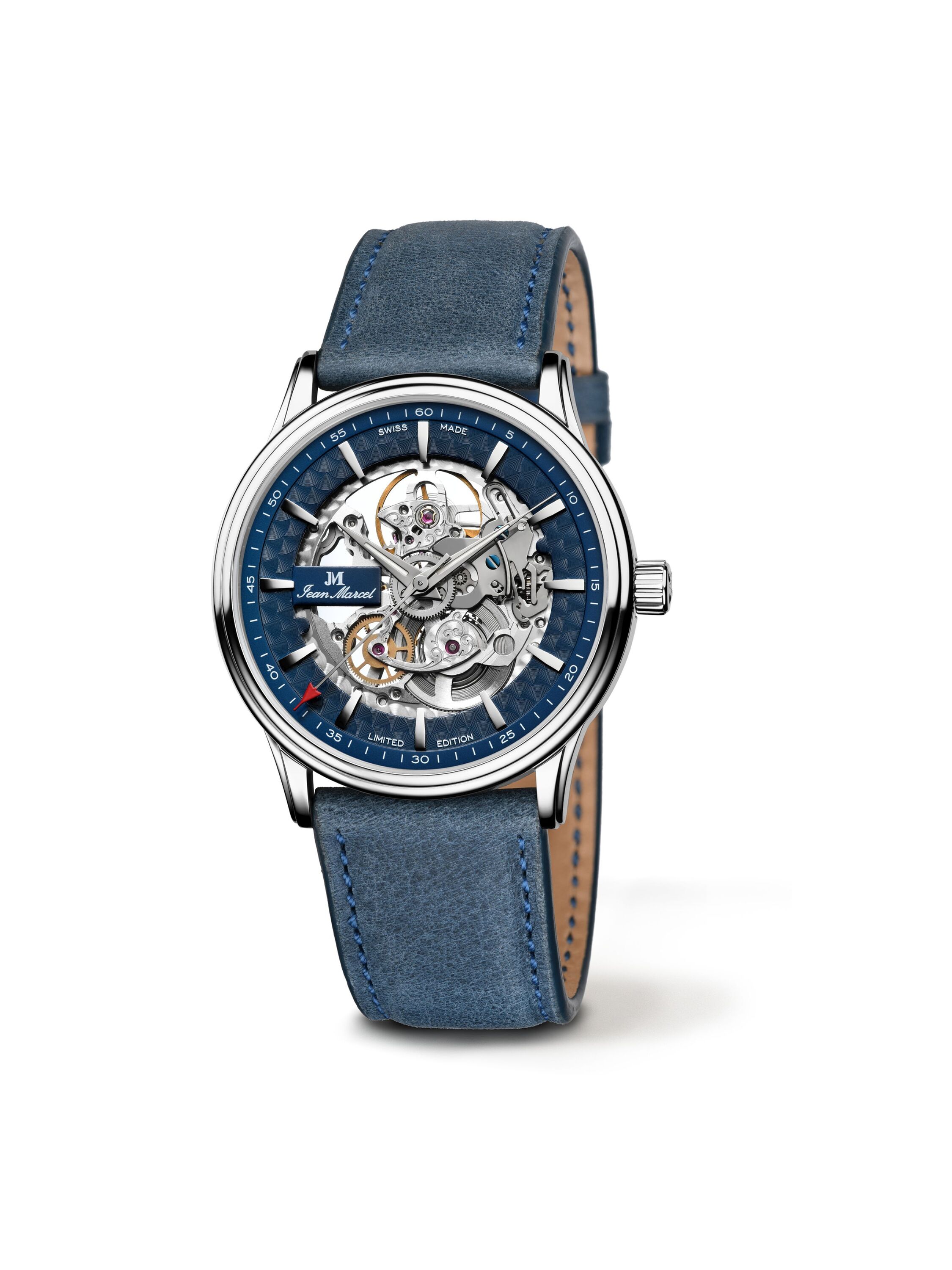 Jean Marcel Herren Armbanduhr Edelstahl Glänzend 24,5cm