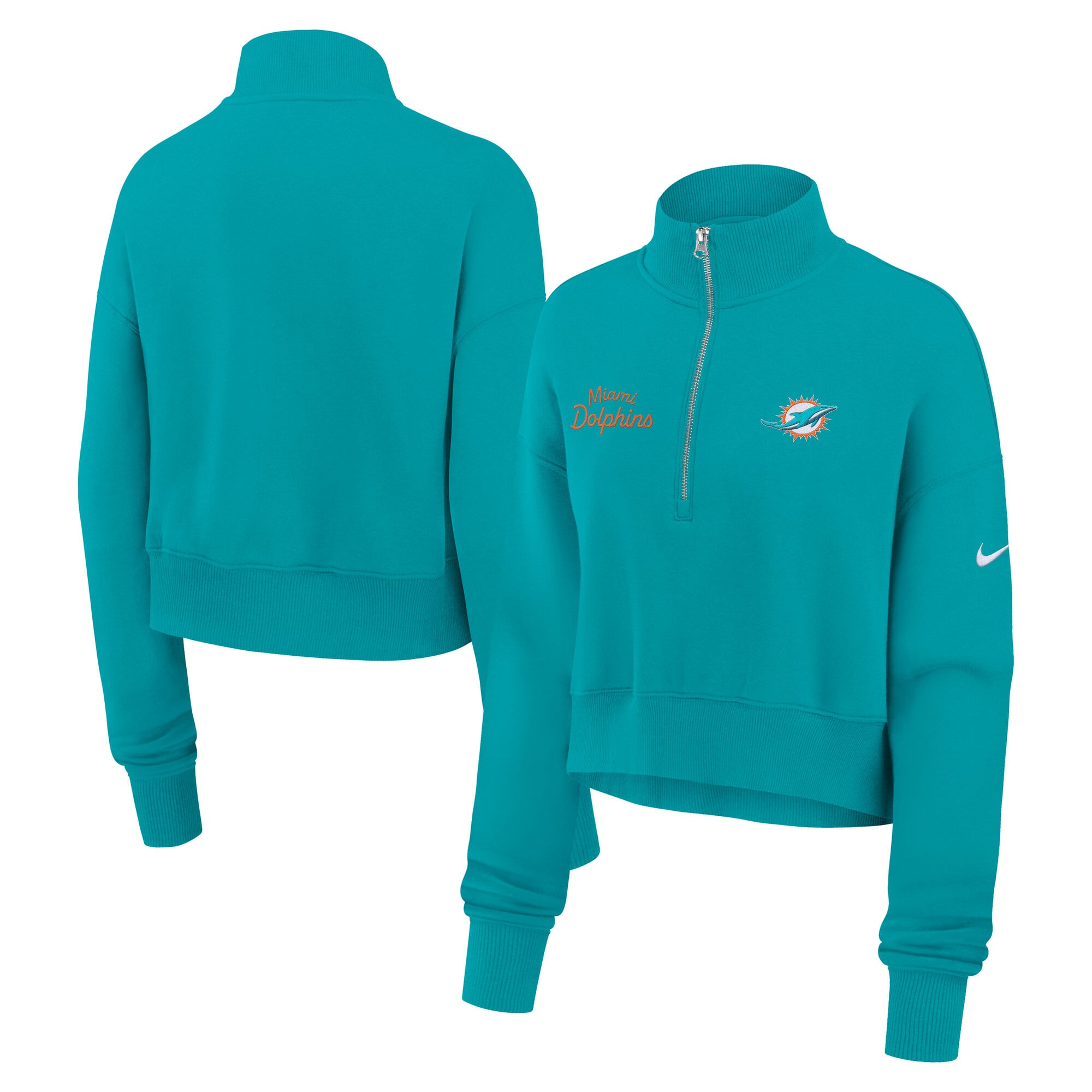 Miami Dolphins Nike Phoenix 1/4 Reißverschluss Oberteil - Damen