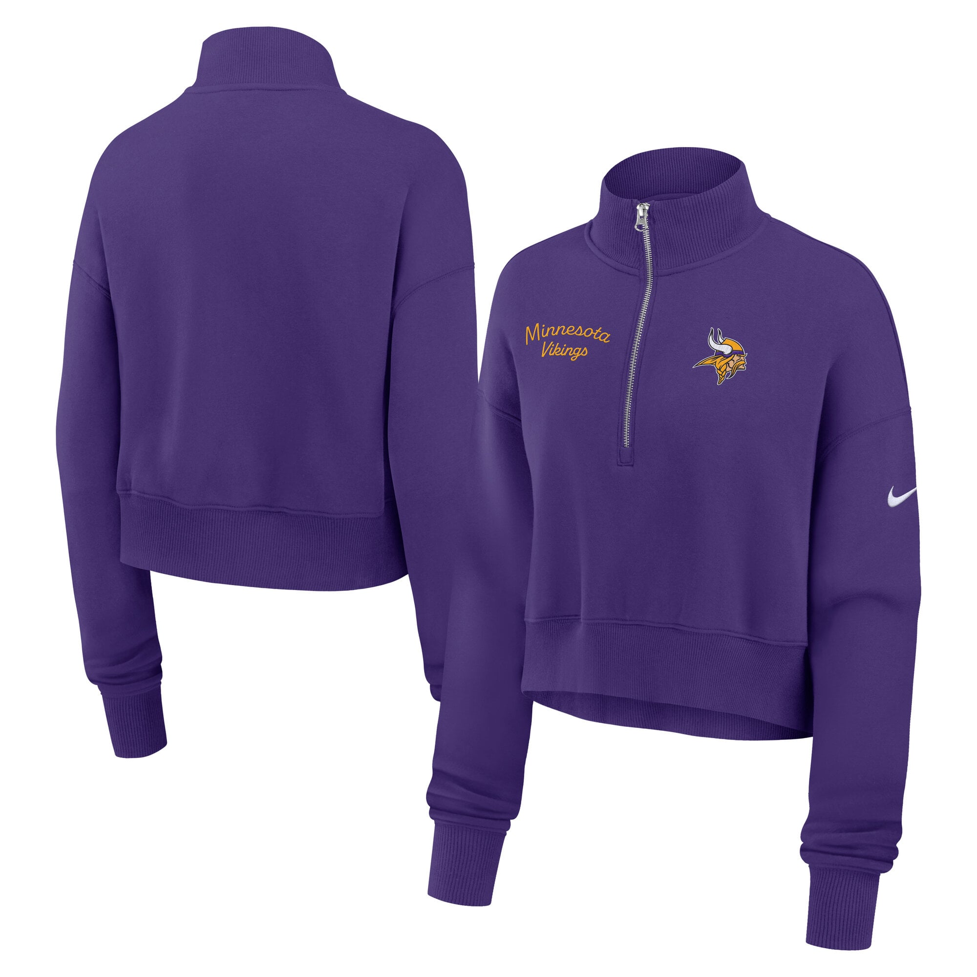 Minnesota Vikings Nike Phoenix 1/4 Reißverschluss Oberteil - Damen