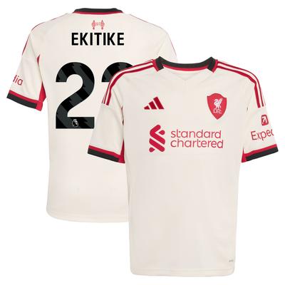 Liverpool adidas Auswärtstrikot 2025-26 - Kinder mit Aufdruck Ekitike 22 Image