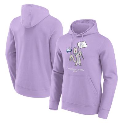 Kapuzenpullover mit Grafik „Milano Cortina 2026 Olympics“ – Violett Image