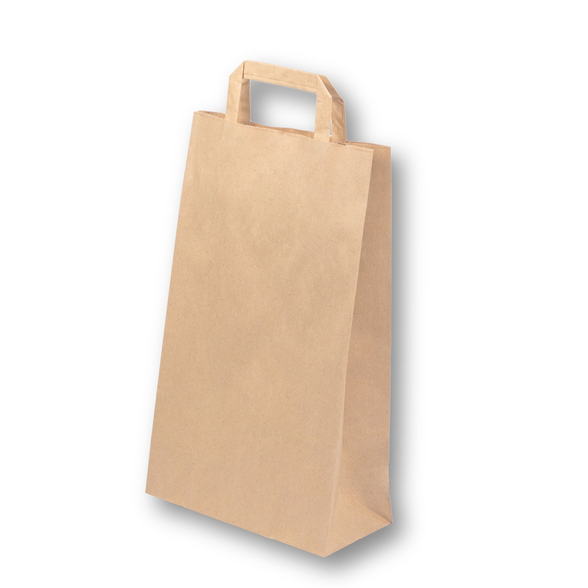 DayBays 25 Stk. Papiertüten 32+12x41 cm Braun mit Flachhenkel Image