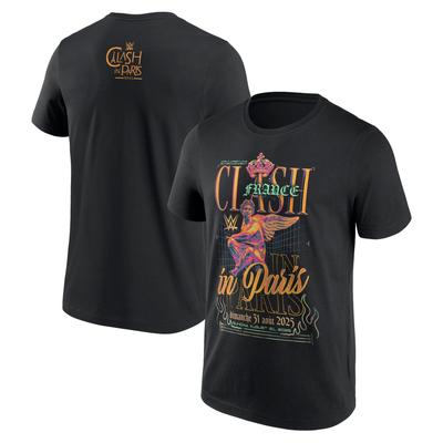 WWE Clash In Paris 2025 Kunststatue T-Shirt - Schwarz - Herren Image