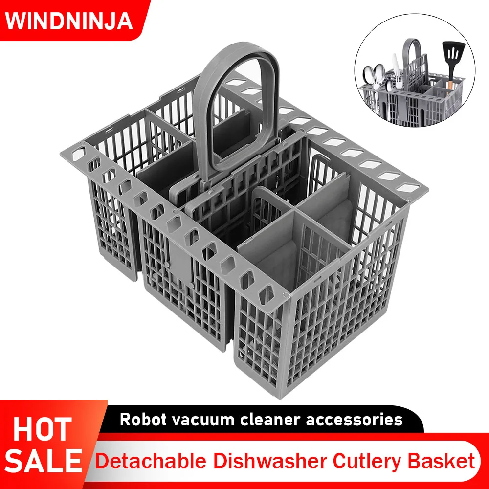 Abnehmbarer Spülmaschinen-Besteckkorb, tragbares Geschirr, Gabel, Löffel, Besteckaufbewahrung, Küche, multifunktionale Geschirrspülwerkzeuge ﻿ Image