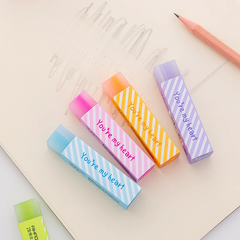 1-3-6 Stück 2B süße Stern LIEBE Süßigkeiten weiche Radiergummis für Kinder Gummi Kawaii Briefpapier Schule Bürobedarf kreativ leicht zu reinigen Image