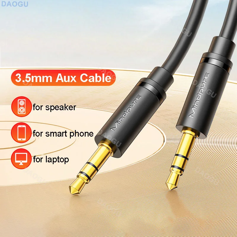 Cavo Aux audio di alta qualità Jack da 3,5 mm a 3,5 mm 5 m 3 m 2 m 1 m Cavo per cuffie 3 5 mm Cavo per altoparlante Telefono per auto Hifi Maschio a maschio