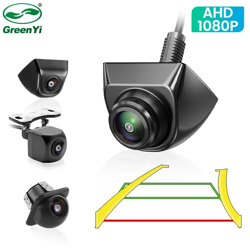 GreenYi Dynamic Traject AHD 1080P Auto-Rückfahrkamera, intelligente Track Guide Line, universelle Fahrzeug-Backup-Nachtsicht Image