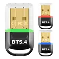 Adattatore dongle USB BT 5.4 Adattatore BT Supporta ricevitore dongle Windows 11/10/8.1 BT 5.4 per tastiera mouse wireless altoparlante PC