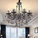Lampadario a soffitto a LED di lusso in cristallo di vetro stile candela nordica per villa, soggiorno, sala da pranzo, arredamento camera da letto, apparecchi di illuminazione