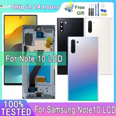 Display Note 10 Neue TFT Für Samsung Galaxy Note 10 N970 N970F lcd Display Touchscreen Digitizer Montage Ersatz Mit Rahmen