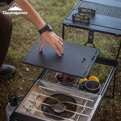 CAMPINGMOON CK-3650 Bridge Desktop Combination IGT Camping Accessories Lightweight and Portable Outdoor Folding Table
