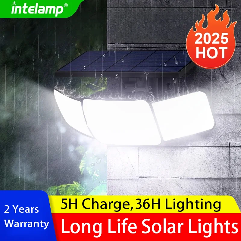 1200LM Solar Licht für Outdoor Solar Lampe Sonnenlicht Motion Sensor Licht Fernbedienung Wasserdicht Garten Straße Wand Hof Lampe