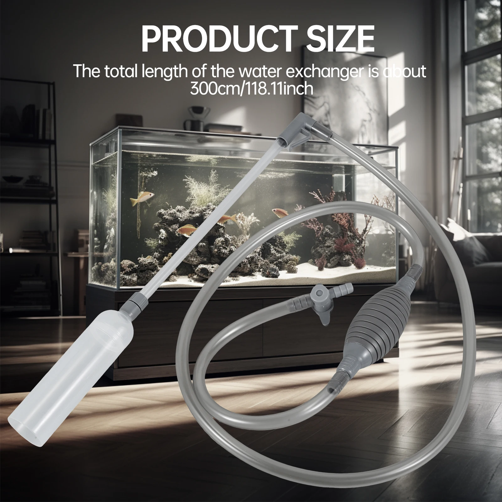 10 Fuß manueller Pool-Staubsauger, Whirlpool-Staubsauger mit starker Saugkraft, flexibler Hand-Spa-Staubsauger Image