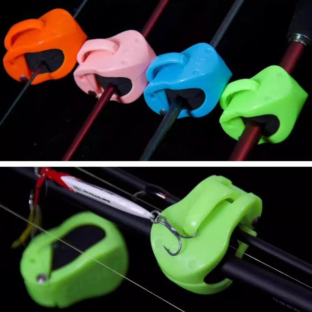 Multifunktionaler Rutenhalter, 1/4 Paar, Strand-Angelrutenhalter, kompaktes Design, Angelruten-Fixierer, Wandmontage, Angelruten-Riemen Image