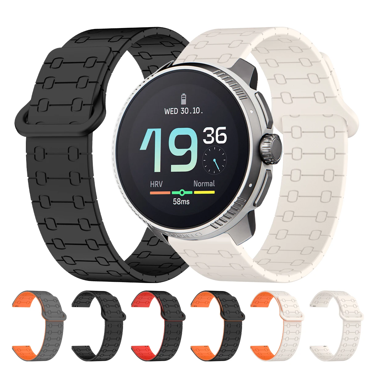 22 mm magnetisches Uhrenarmband für SUUNTO VERTICAL/OCEAN Silikonarmband für SUUNTO 9 PEAK PRO/DLC/5 PEAK/Pace Sportarmband Correa Image