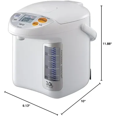 CD-LFC30 Panorama Window Micom Water Boiler and Warmer, 101 oz/3.0 L, White