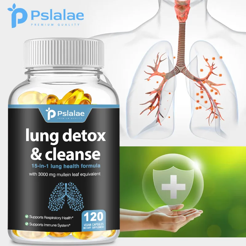 Lung Detox & Cleanse Capsules - Supports Bronchial and Respiratory Health, Promoting Lung Cleansing and Detoxification