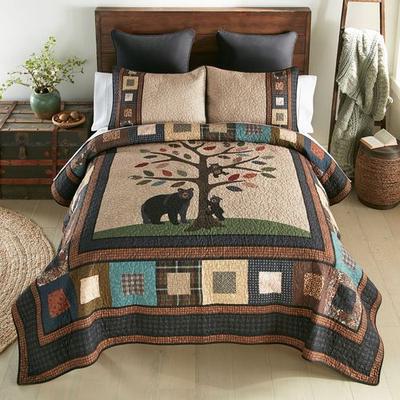 Tree of Love Mini Quilt Set Multi Warm, Queen, Multi Warm