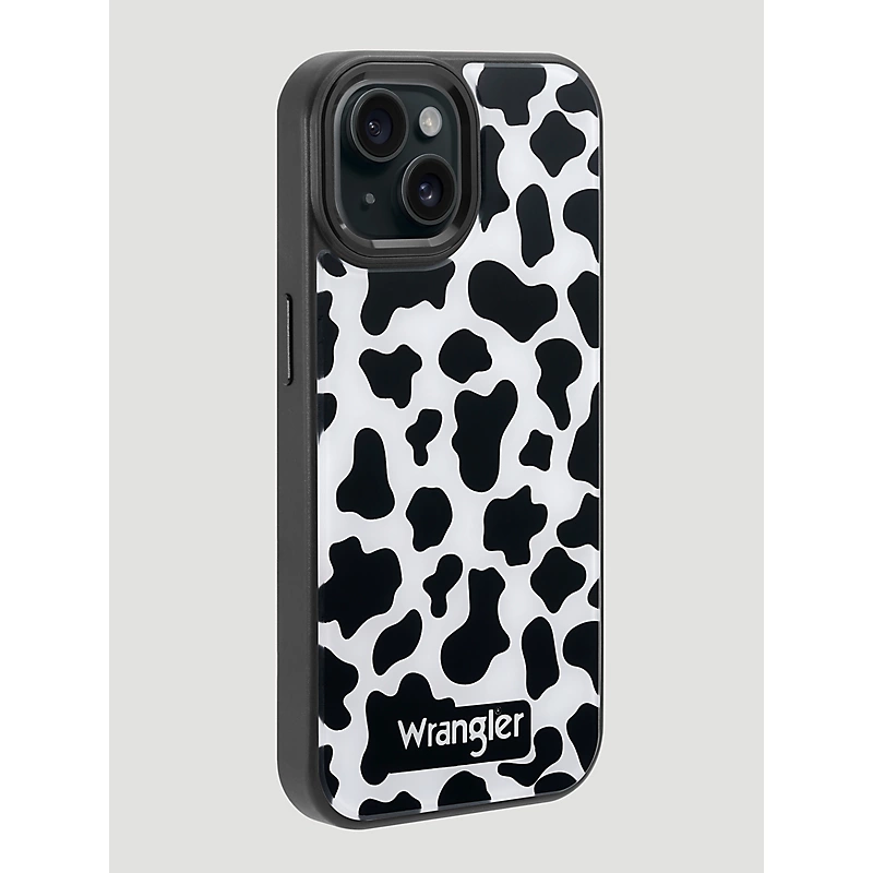 Wrangler Smartphone Cow Print Case Black/White Size 15