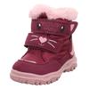 Winterboots SUPERFIT "HUSKY WMS: Mittel", Kinder, Gr. 23, bunt (dunkelrot, rosa), Polyester, Textil, casual, Schuhe, Snowboots mit wasserdichtem GORE TEX, Größenschablone zum Download