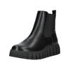 Stiefelette TOM TAILOR "Tom Tailor Stiefelette Lederimitat/Textil", Damen, Gr. 40, schwarz, Lederimitat, Textil, casual, Schuhe