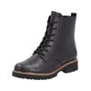 Schnürstiefelette REMONTE "Remonte Stiefelette Glattleder", Damen, Gr. 41, schwarz, Glattleder, casual, Schuhe