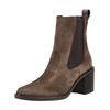 Stiefelette PAUL GREEN "Paul Green Stiefelette Veloursleder/Textil", Damen, Gr. 41, braun, Veloursleder, Textil, casual, Schuhe
