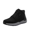 Sneakerboots RIEKER, Herren, Gr. 40, schwarz, Nubukleder, casual, Schuhe, Schnürboots, High Top Sneaker, Stiefelette mit riekerTEX-Membran