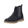 Stiefelette KICKERS "Kickers Stiefelette Veloursleder/Textil", Damen, Gr. 38, blau (marine), Veloursleder, Textil, casual, Schuhe