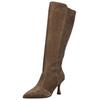 High-Heel-Stiefel NERO GIARDINI "Nero Giardini Stiefel Leder/Synthetik", Damen, Gr. 39, braun, Leder, Synthetik, casual, Schuhe