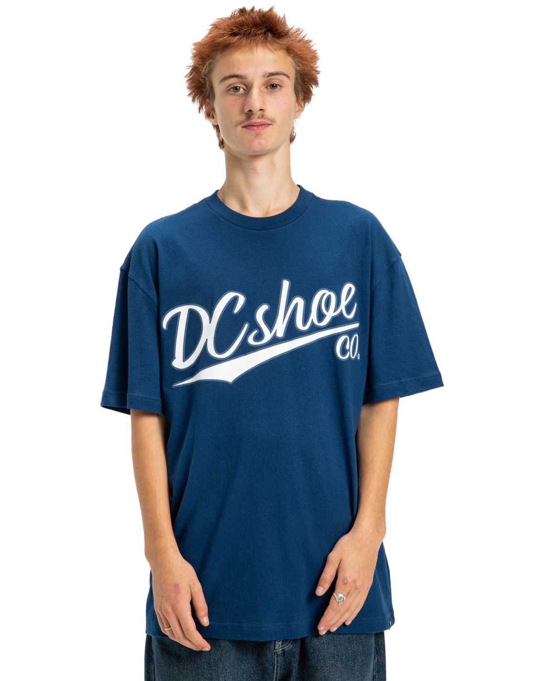 T-Shirt DC SHOES "Substitute", Herren, Gr. XL, blau (estate blau), 75% Baumwolle, 25% Baumwolle, Shirts T-Shirt